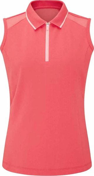 PING Eben Sleeveless polo femme, paradise pink