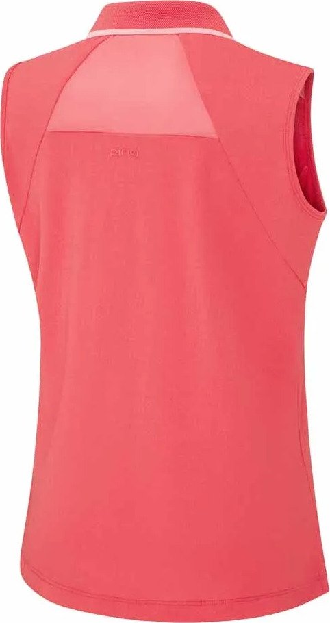 PING Eben Sleeveless polo femme, paradise pink