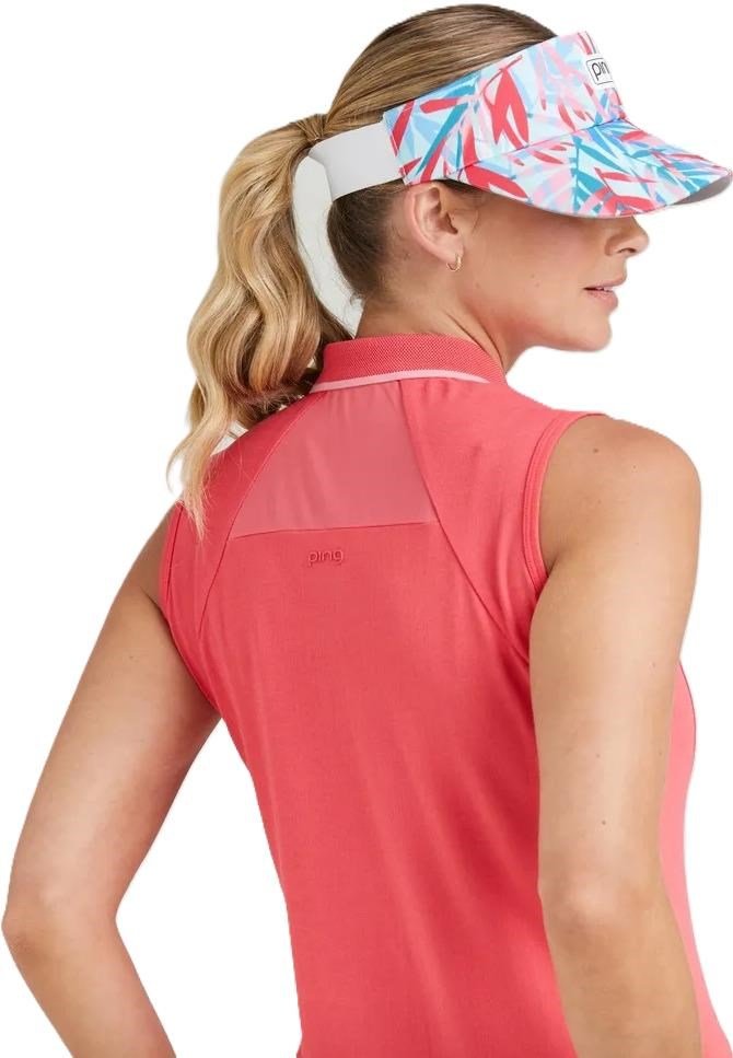 PING Eben Sleeveless polo femme, paradise pink