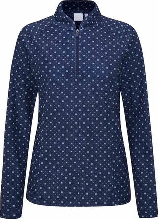 PING Arwen Printed Longsleeve polo femme manches longues, micro monogram
