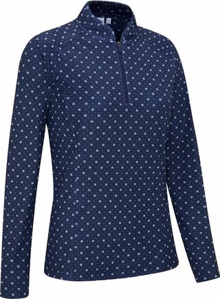 PING Arwen Printed Longsleeve polo femme manches longues, micro monogram