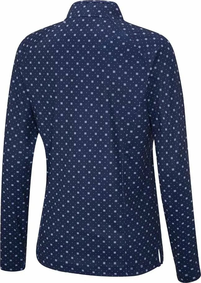 PING Arwen Printed Longsleeve polo femme manches longues, micro monogram