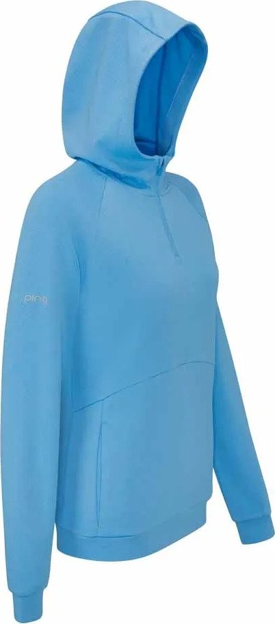 PING Rhona Textured hoodie femme, infinity blue