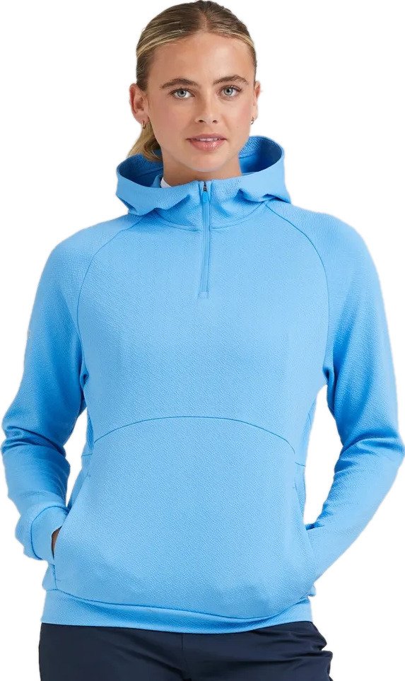 PING Rhona Textured hoodie femme, infinity blue