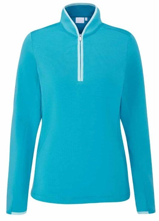 PING Abigale Fleece sweat femme, turquoise