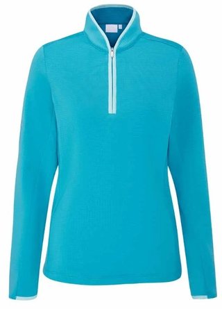 PING Abigale Fleece sweat femme, turquoise