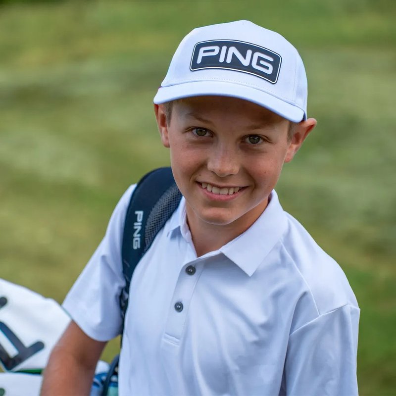 PING Lindum Junior polo enfant, blanc