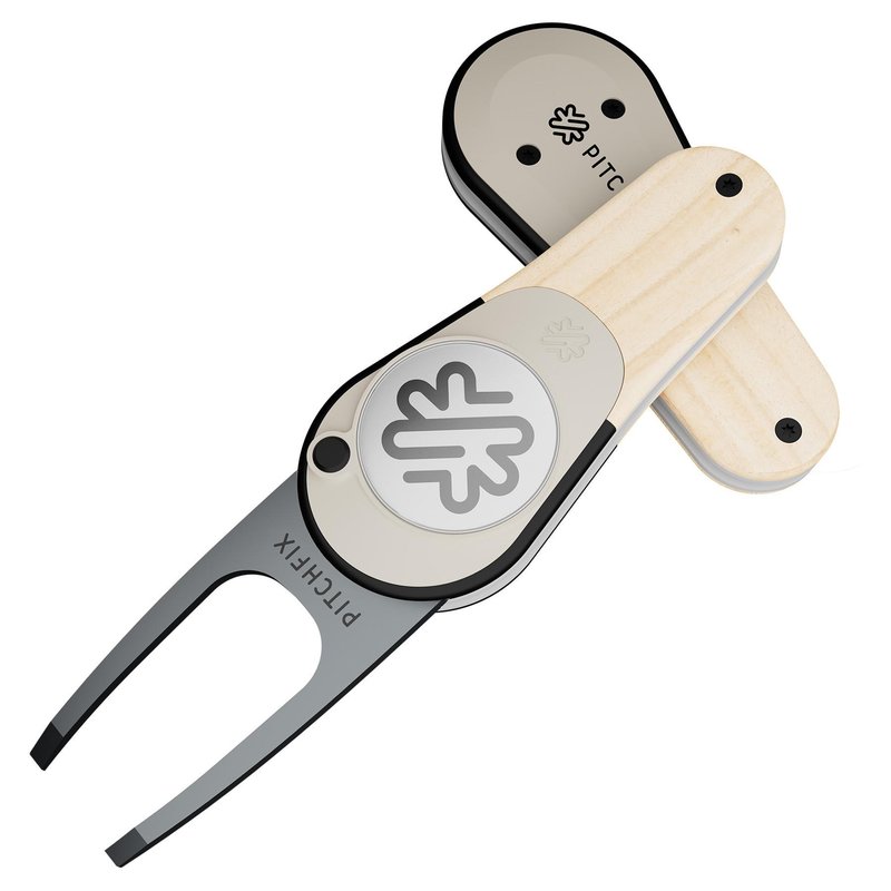 Pitchfix Woodie marqueur de divot, light ash