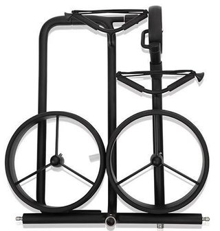 JuStar Black 3-Wheeled chariot manuel, noir