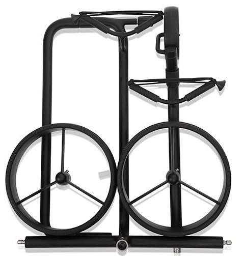 JuStar Black 3-Wheeled chariot manuel, noir
