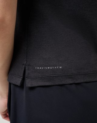 Travis Mathew Skyloft Light polo femme, heather black