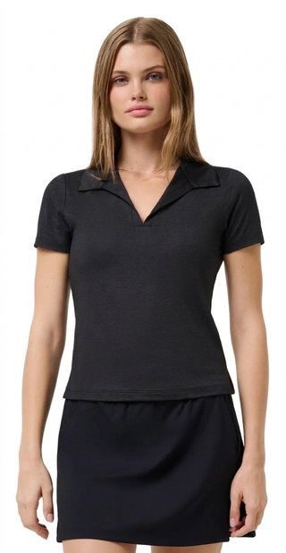 Travis Mathew Skyloft Light polo femme, heather black