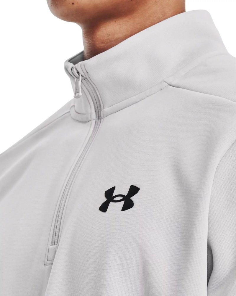 Under Armour Fleece 1/4 Zip sweat homme, halo gray