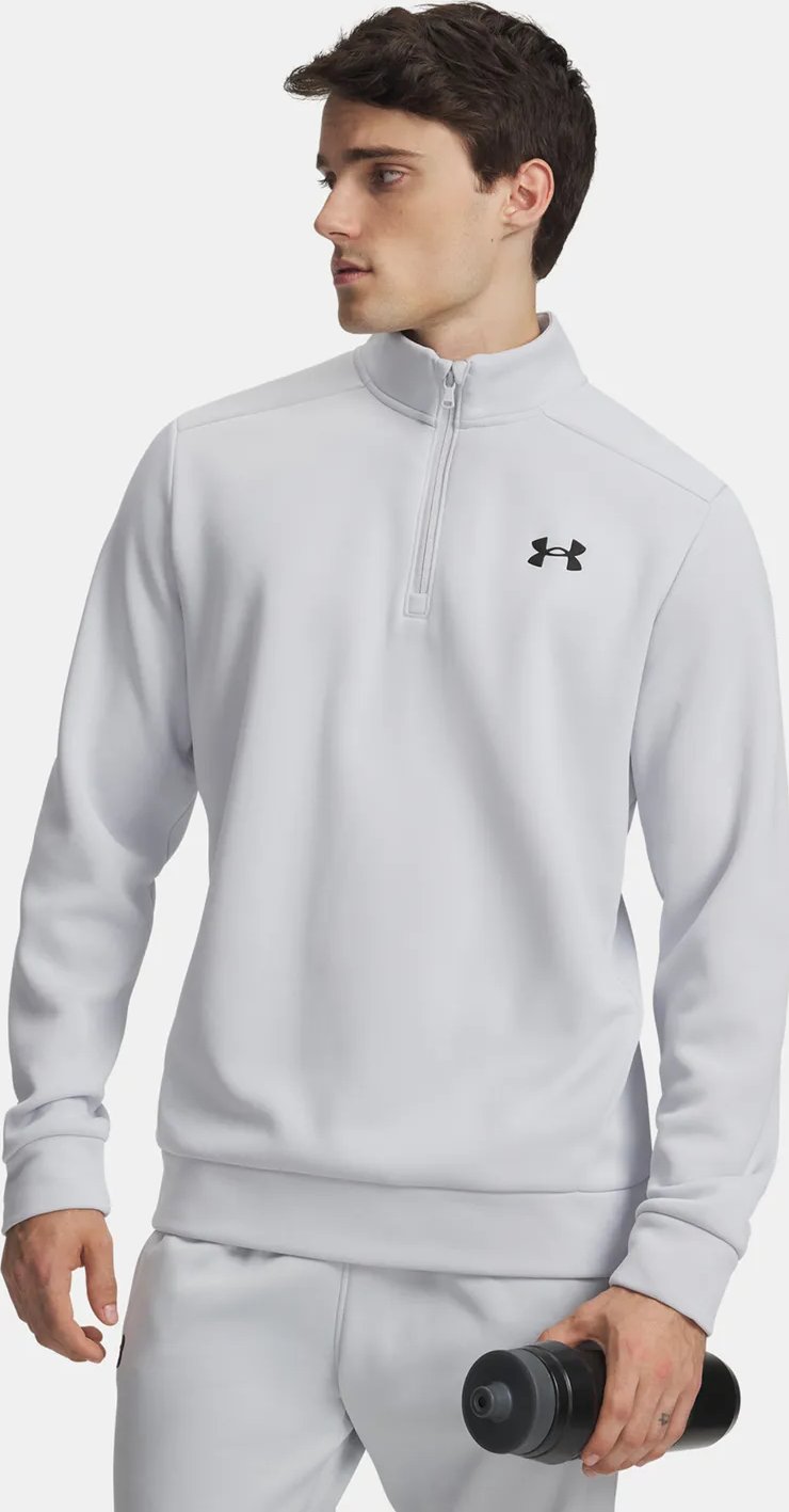 Under Armour Fleece 1/4 Zip sweat homme, halo gray