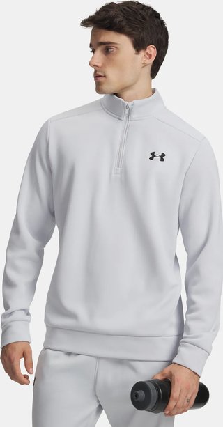 Under Armour Fleece 1/4 Zip sweat homme, halo gray