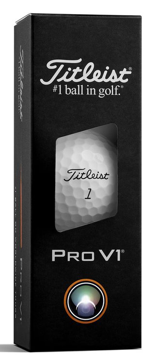 Titleist Pro V1 balles de golf, text color: black, standard_numbering_1-4, Text: X - 3 balls