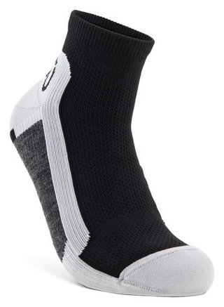 Ecco Tech Sporty Ankle-Cut chaussettes, Noir/Blanc