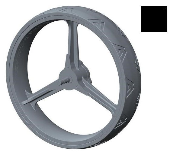 Big Max pièce de rechange roue arrière (1PC), noire