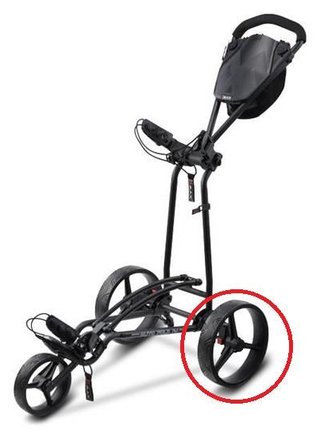 Big Max pièce de rechange roue arrière (1PC), noire