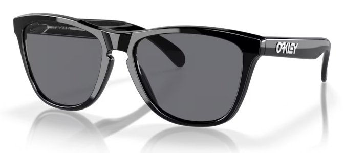 Oakley Frogskins Polished Black w/ Grey lunettes de soleil