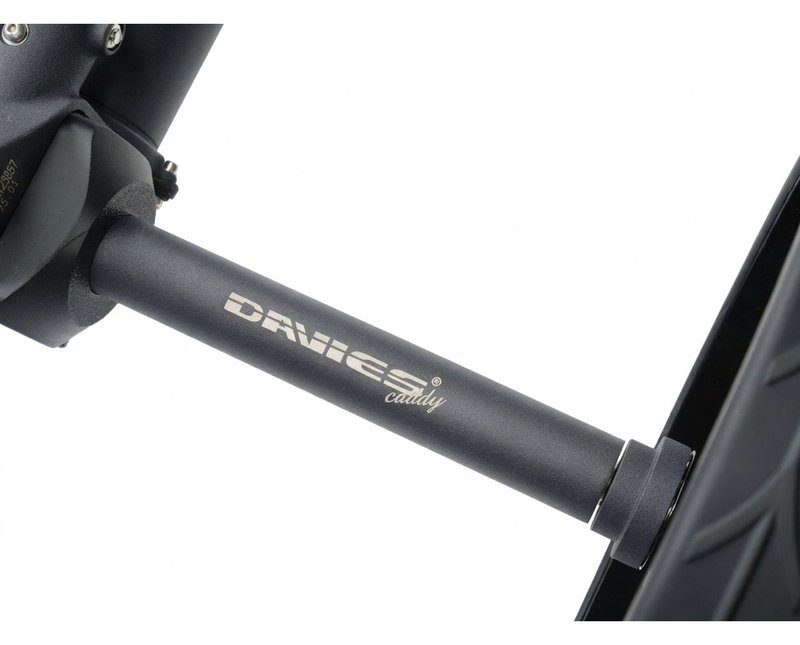 Davies Caddy SMART DHC chariot électrique, noir mat / roues étoile rouge
