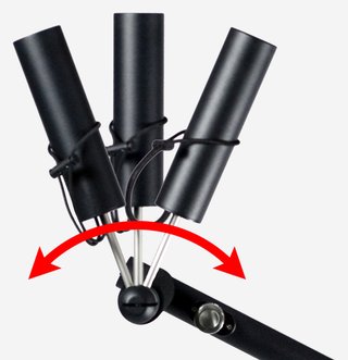 Davies Caddy Compact porte-parapluie pour Davies Caddy SMART et QUICK FOLD, noir mat