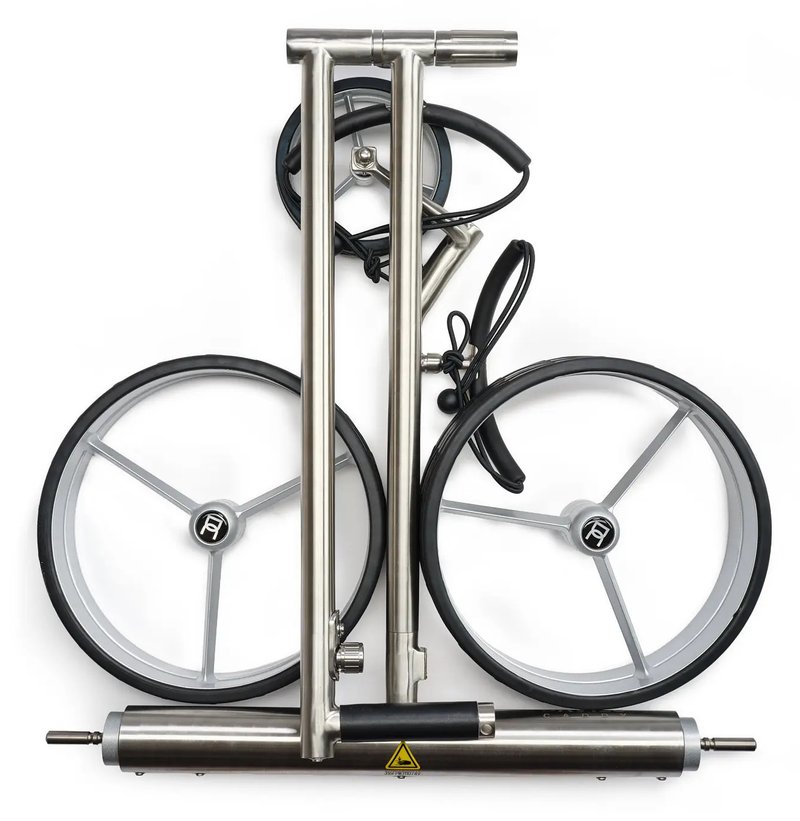 Davies Caddy Premium L Brush chariot électrique, argent