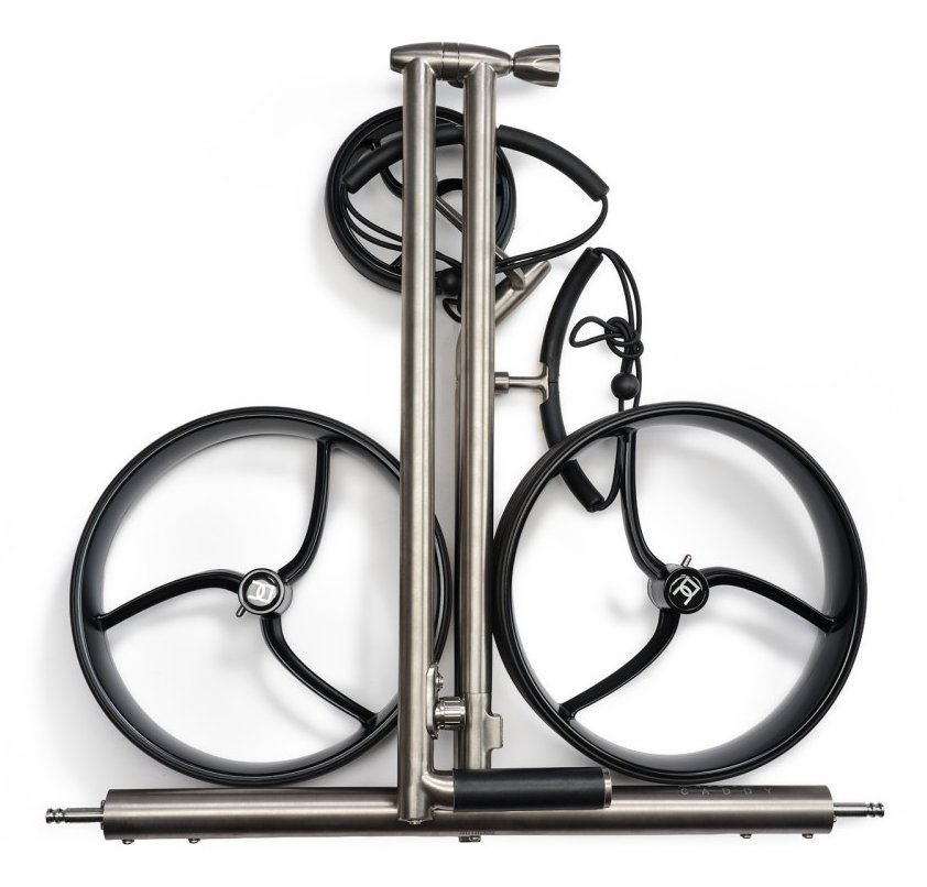 Davies Caddy Titan chariot électrique, gris/roues noires
