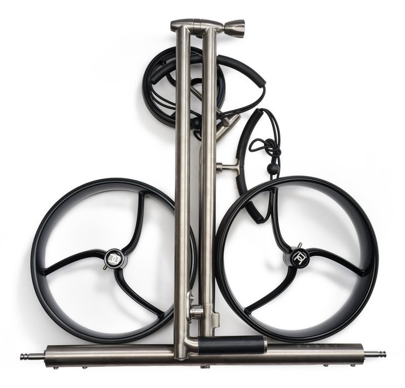 Davies Caddy Titan chariot électrique, gris/roues noires