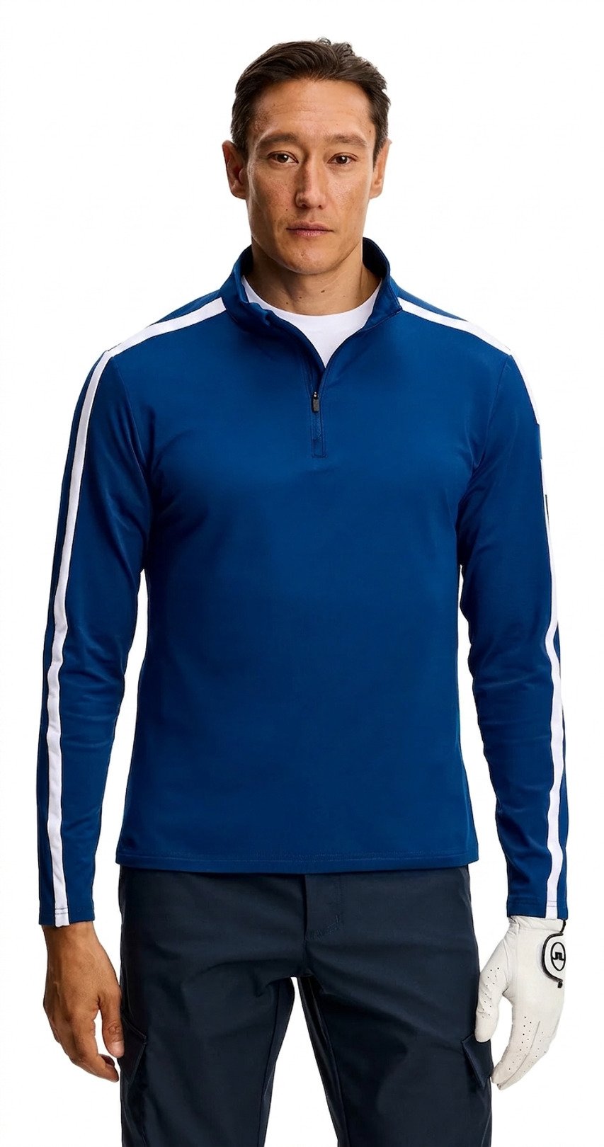 J.Lindeberg Keaton Quarter Zip pull homme, Estate Blue