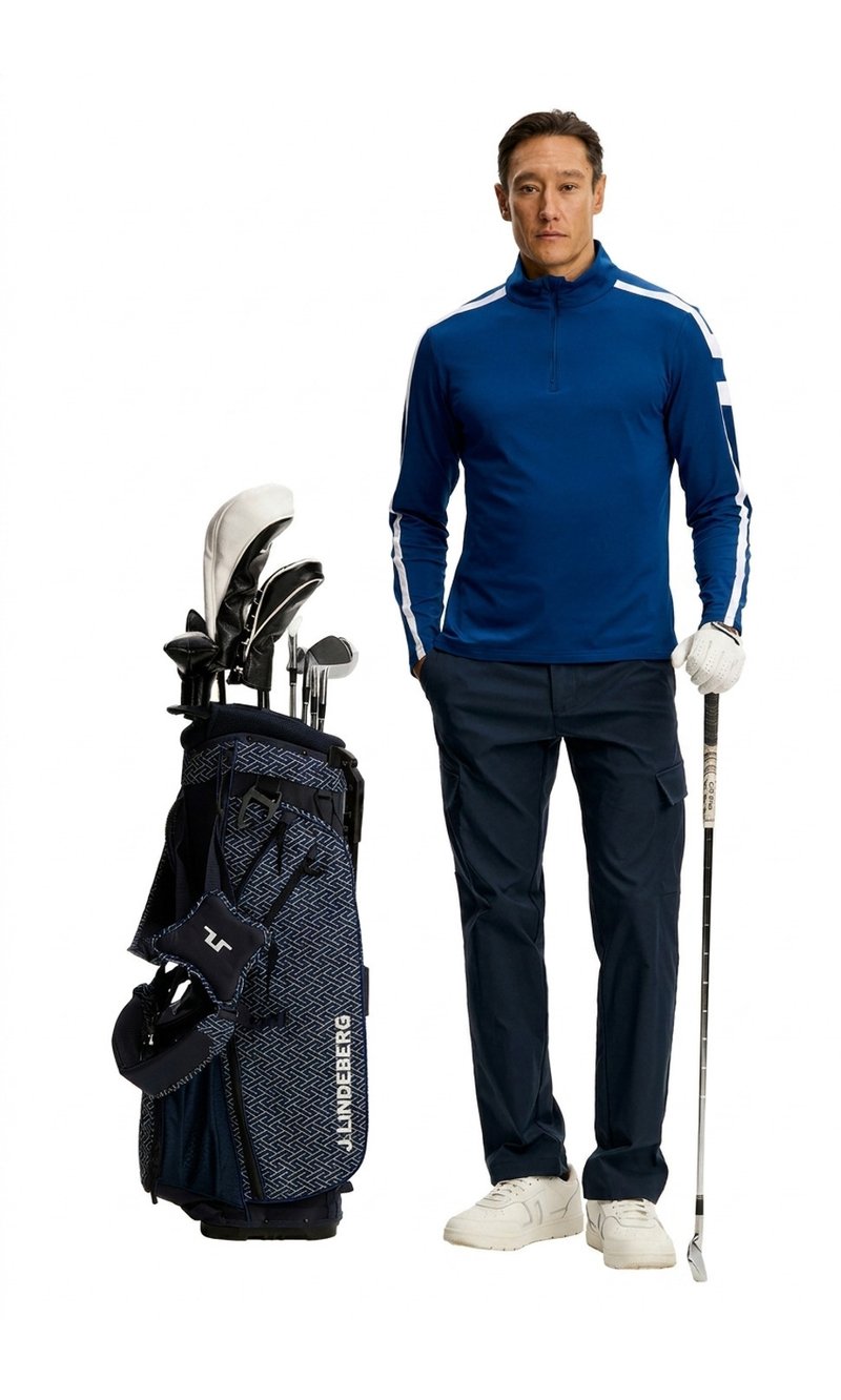 J.Lindeberg Keaton Quarter Zip pull homme, Estate Blue