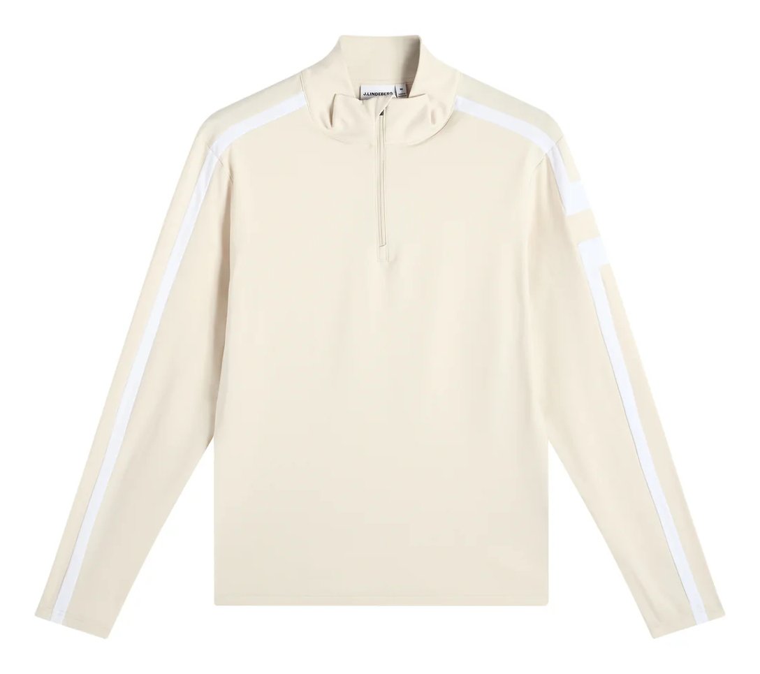 J.Lindeberg Keaton Quarter Zip Mid Layer veste homme, Moonbeam