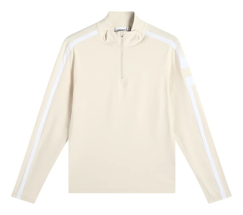 J.Lindeberg Keaton Quarter Zip Mid Layer veste homme, Moonbeam