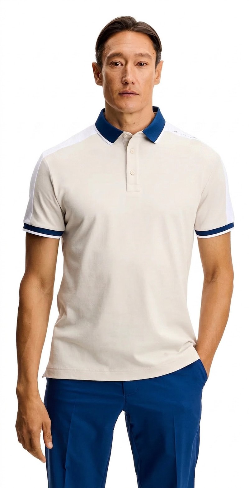J.Lindeberg Jace polo homme, Moonbeam