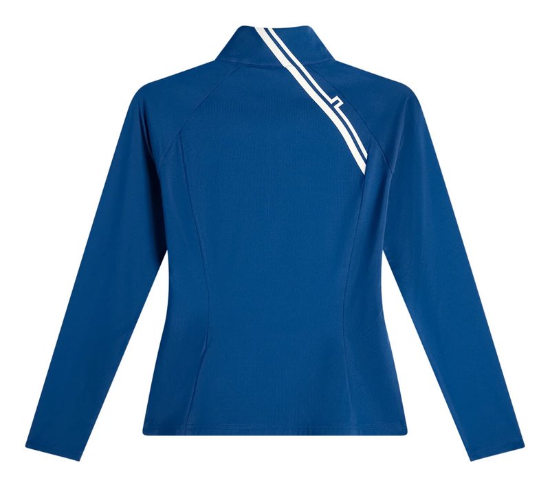 J.Lindeberg Nadu Quarter Zip femmes mid layer, Estate Blue