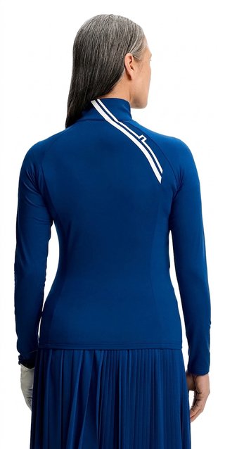 J.Lindeberg Nadu Quarter Zip femmes mid layer, Estate Blue