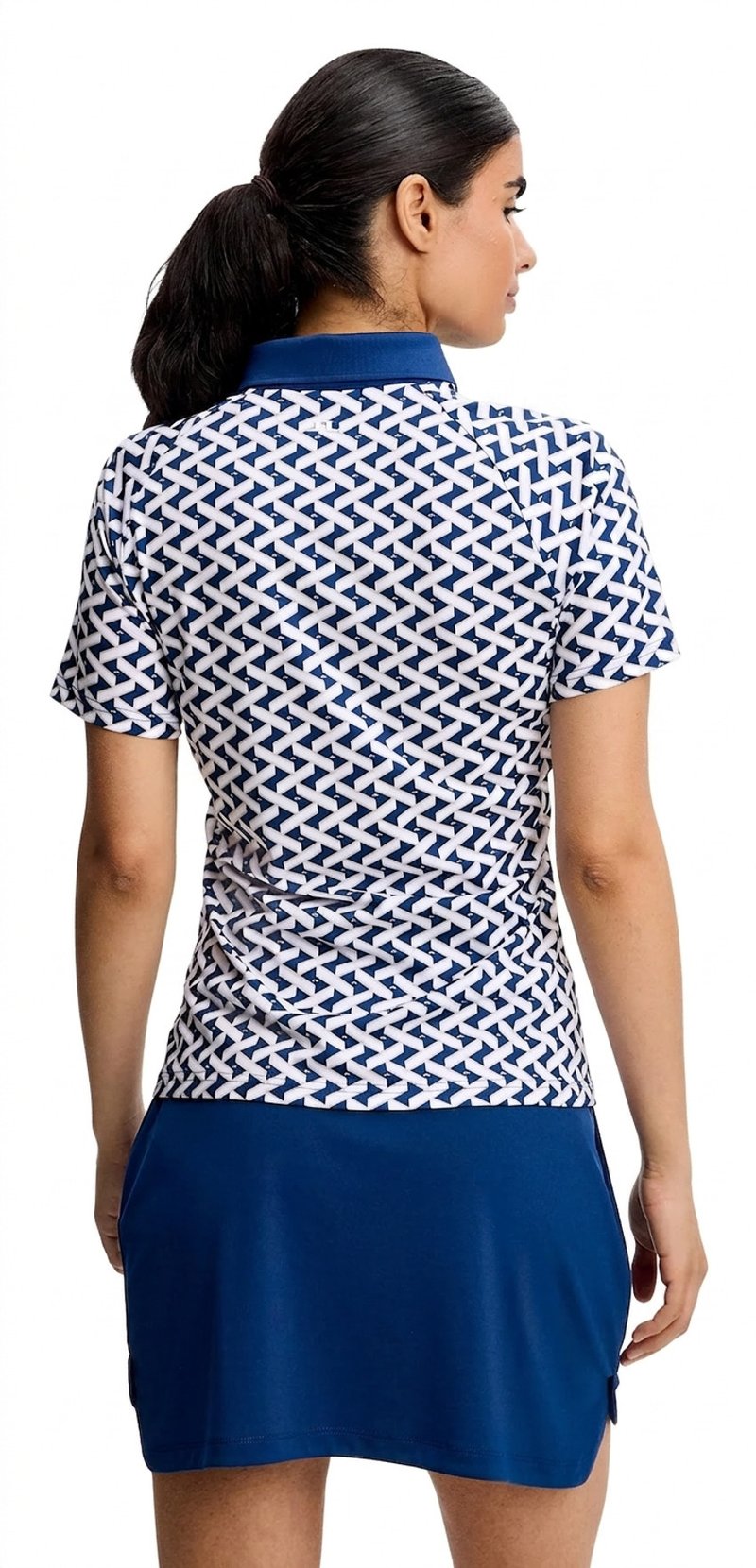 J.Lindeberg Chiara polo femme, Ladder Estate White