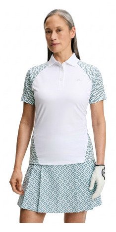 J.Lindeberg Chiara polo femme, Ladder White Bay
