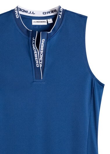 J.Lindeberg Leya Sleeveless haut femme sans manches, Estate Blue