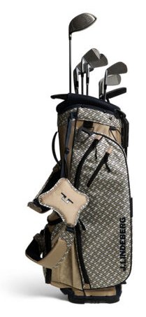 J.Lindeberg JL Flare Printed sac de golf, Ladder White Kelp