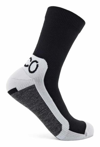 Ecco Tech Sporty Mid-Cut chaussettes, noir/blanc