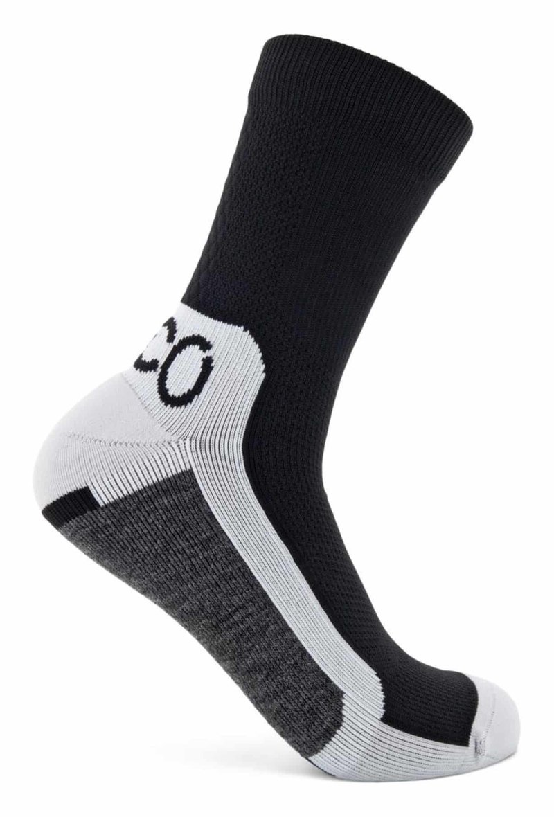 Ecco Tech Sporty Mid-Cut chaussettes, noir/blanc