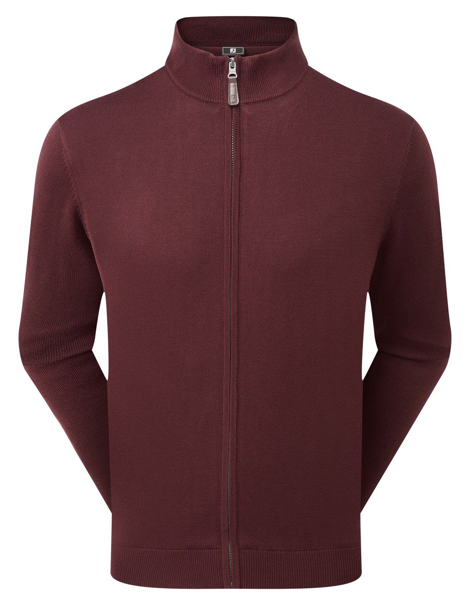 FootJoy drirelease Full-Zip Lined pull homme, bordeaux