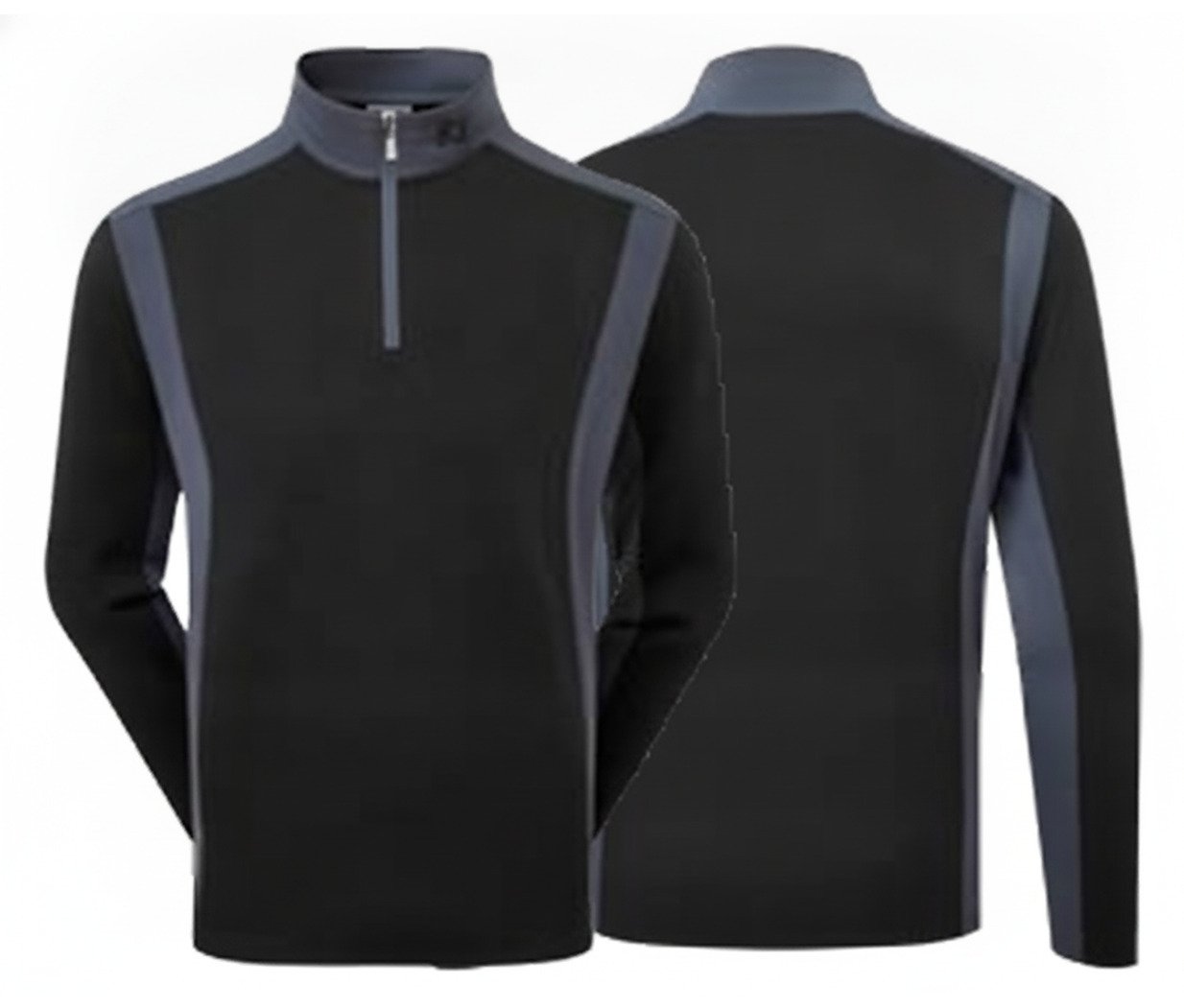 FootJoy ThermoSeries Blocked Midlayer sweat homme, noir/charcoal