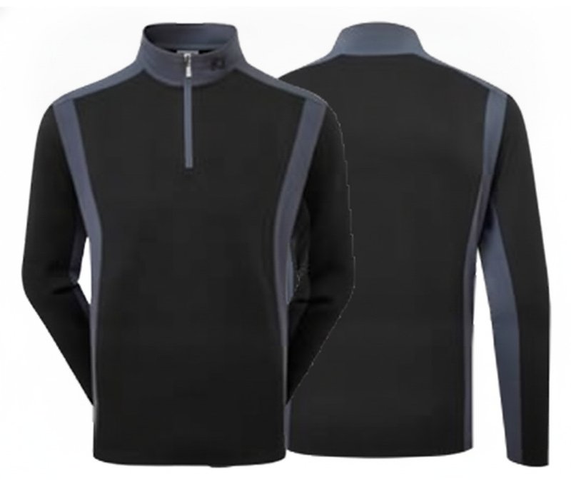 FootJoy ThermoSeries Blocked Midlayer sweat homme, noir/charcoal
