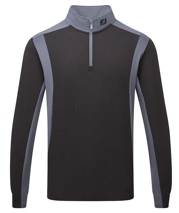 FootJoy ThermoSeries Blocked Midlayer sweat homme, noir/charcoal