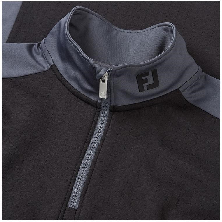 FootJoy ThermoSeries Blocked Midlayer sweat homme, noir/charcoal