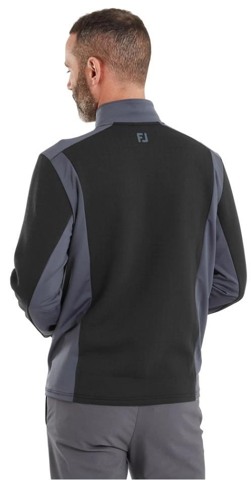 FootJoy ThermoSeries Blocked Midlayer sweat homme, noir/charcoal