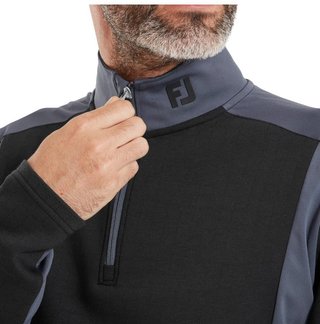 FootJoy ThermoSeries Blocked Midlayer sweat homme, noir/charcoal