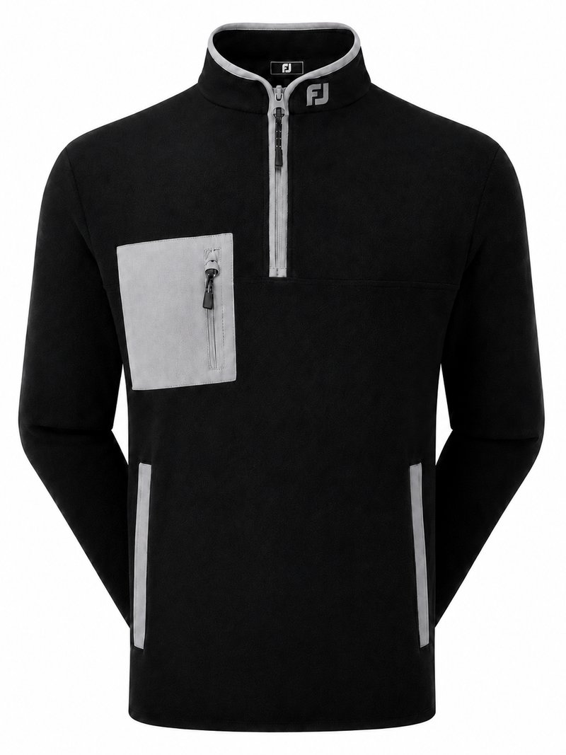 FootJoy Polar Fleece Chill-Out sweat homme, noir/gris